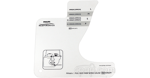 Download Sizing Gauge For Amara Full Face Mask Cpap Com PSD Mockup Templates